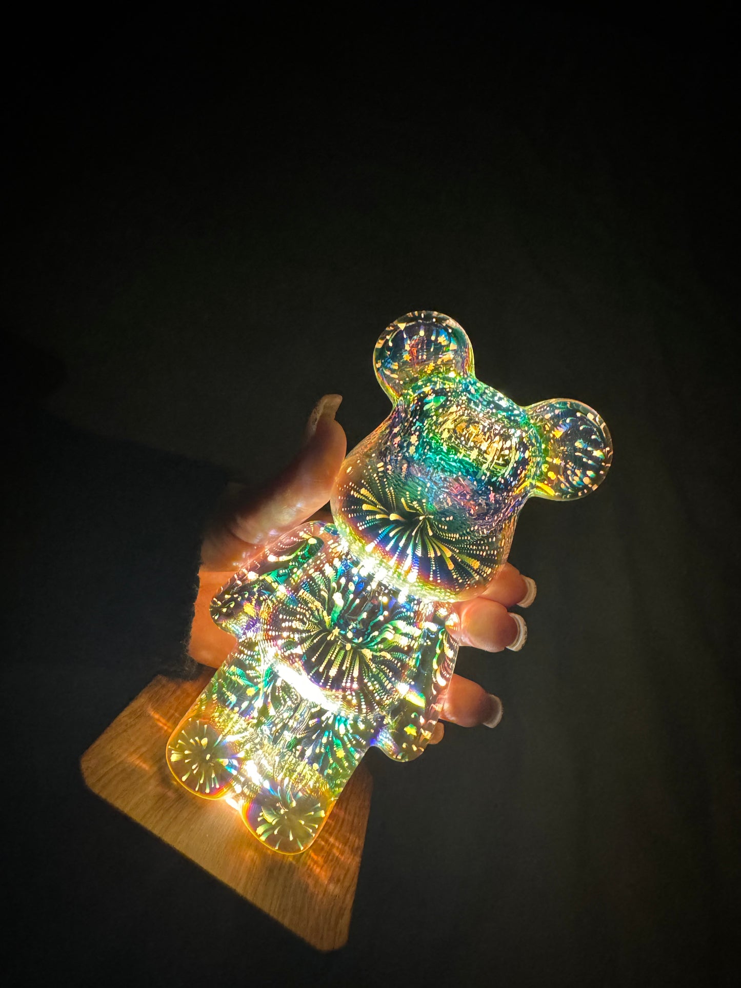 LightLuxe Glass LuminaBear Brick Glow
